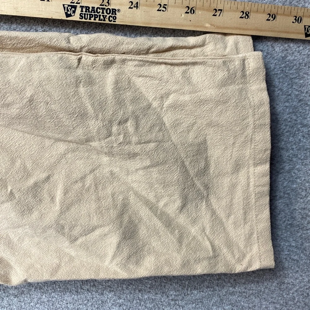 Ouku pull on pants XL drawstring elastic inseam 28” wide leg butter yellow - Picture 10 of 11